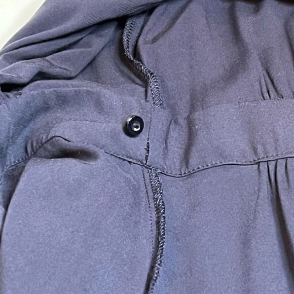 Express navy blue short sleeve wrap dress size S - Picture 9 of 11